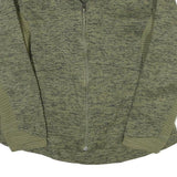 THE NORTH FACE Womens Green Polyester Blend Zip Jacket L Woven Heathered Outdoor