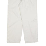 CHAPS Mens Cotton Blend White Regular Fit Straight Leg Trousers W36 L30 Casual