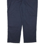 DICKIES Mens Regular Navy Blue Cotton Blend Trousers W46 L31 Workwear Zip