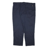 DICKIES Mens Regular Navy Blue Cotton Blend Trousers W46 L31 Workwear Zip