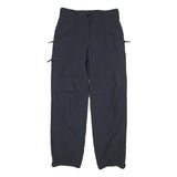 CRANE Mens Polyester Blend Black Regular Fit Trousers W28 L30 Comfortable Casual