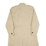 LEVI'S Womens Beige Cotton Trench Jacket L Button Closure Classic Style