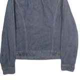 LEVI'S Mens Blue Denim Cotton Button Jacket S Classic Fit Plain Cotton Casual