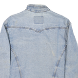 LEVI'S Mens Blue Denim Button Jacket M Cotton Regular Fit Vintage Classic