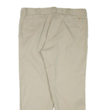 DICKIES Mens Regular Fit Beige Trousers W40 L30 Workwear Zip Closure Cotton