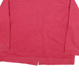 DELTA BLUES Womens Red Cotton Button Jacket 3XL Classic Plain Comfortable
