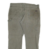 DICKIES Mens Green Regular Straight Denim Cotton Blend Medium W40 L32 Workwear