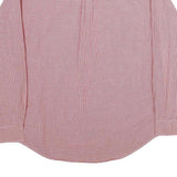 TOMMY HILFIGER Mens Red & White Check Shirt XL Button Down Long Sleeve Cotton