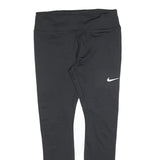 NIKE Womens Joggers Black Slim Skinny L W28 L28 Activewear Leggings