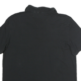 CALVIN KLEIN Mens Black & Grey White Colourblock Short Sleeve Polo Shirt L