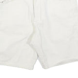 WRANGLER Mens White Casual Cotton Blend Shorts M W33 Classic Comfort Design