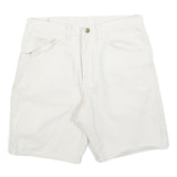 WRANGLER Mens White Casual Cotton Blend Shorts M W33 Classic Comfort Design
