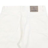 WRANGLER Mens White Casual Cotton Blend Shorts M W33 Classic Comfort Design