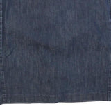 TOMMY HILFIGER Womens Blue Denim Pencil Knee Length Cotton Blend Skirt M Classic