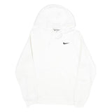 NIKE Mens White Hoodie XS Cotton Blend Pullover Lightweight Sportswear