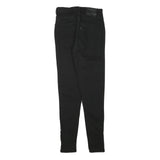 LEVI'S Womens Black Slim Skinny Denim Light W23 L26 Zip Pockets Zipped Hems