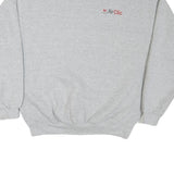 LEE Mens Grey Sweatshirt Crew Neck L Cotton Blend Pullover Casual Comfortable