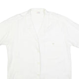BOGNER Womens White Plain Shirt L Lightweight Button Shirt Casual Relaxed Fit