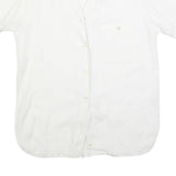 BOGNER Womens White Plain Shirt L Lightweight Button Shirt Casual Relaxed Fit