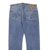 LEVI'S Mens Blue Regular Straight Denim Fair W36 L31 Cotton Blend Zip