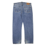 LEVI'S Mens Blue Regular Straight Denim Fair W36 L31 Cotton Blend Zip