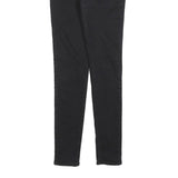 LEVI'S 711 Womens Jeans Black Slim Skinny Denim W25 L30 Zip Cotton Blend