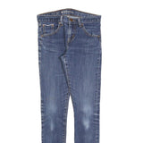 LEVI'S Womens Jeans Blue Slim Skinny Denim Medium W25 L29 Zip Pockets