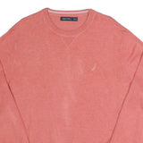 NAUTICA Mens Coral Plain Cotton Blend Jumper Crew Neck Regular XL Casual Comfort