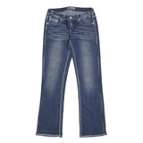 ROCK & ROLL Womens Jeans Blue Regular Straight Denim Medium W30 L34 Fashion