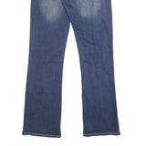 ROCK & ROLL Womens Jeans Blue Regular Straight Denim Medium W30 L34 Fashion