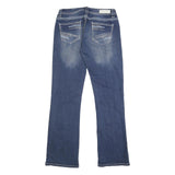 ROCK & ROLL Womens Jeans Blue Regular Straight Denim Medium W30 L34 Fashion
