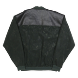 NORTH EAST Mens Black & Dark Green Button Jacket XL Polyester Blend Plain