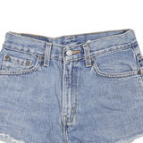 LEVI'S Womens Shorts Blue Denim Cut-Off S W28 Frayed Hem Casual Summer