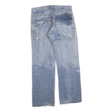 BODY MAN Mens Jeans Blue Regular Straight Denim Light W34 L30 Button Closure