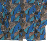 CHRIS JB Womens Blue & Brown Printed Long Sleeve Collared Shirt 2XL Polyester