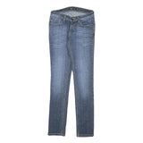 PEPE JEANS Womens Slim Blue Denim Classic Slim Skinny Jeans W26 L30 Stylish
