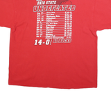 DELTA Mens Red Ohio State Buckeyes Graphic T-Shirt XL Short Sleeve Crew Neck