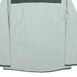THE NORTH FACE Womens White & Dark Grey Plain Pullover Crew Neck Polyester Blend