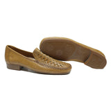 SIOUX Mens Leather Loafer Shoes Tan UK 10 Classic Comfort Stylish Footwear