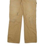 DICKIES Mens Cotton Blend Beige Relaxed Straight Trousers W33 L29 Workwear