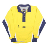 ODLO Mens Yellow & Navy Half Zip Polyester Track Jacket M Sport Activewear