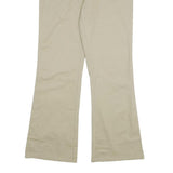 DICKIES Womens Cotton Blend Beige Slim Straight Trousers W30 L31 Casual Workwear