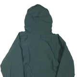 JANSPORT Mens Green Hooded Track Jacket L Polyester Blend Zip Outdoor Casual