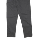 QUIKSILVER Mens Cotton Blend Black Slim Drawstring Trousers W32 L30 Casual Pants