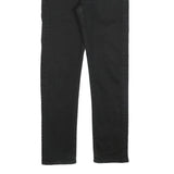LEVI'S 502 Big E Mens Slim Black Denim Dark W31 L29 Stretch Jeans