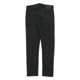 LEVI'S 502 Big E Mens Slim Black Denim Dark W31 L29 Stretch Jeans