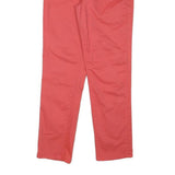 CALVIN KLEIN Womens Cotton Blend Coral Slim Straight Trousers W26 L27 Stylish