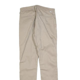 LEVI'S Mens Cotton Blend Beige Slim Straight Trousers W33 L34 Casual Zip