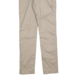 LEVI'S Mens Cotton Blend Beige Slim Straight Trousers W33 L34 Casual Zip