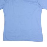 TORRERO Mens Blue Cotton Shirt M Button Front Casual Short Sleeve Lightweight